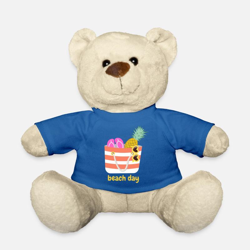 Beach Day - Teddy Bear - royal blue