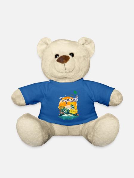 Tropische Inselschwingungen - Teddy - Königsblau