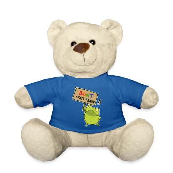 Bunter Demo-Frosch - Teddy - Königsblau - Vorne