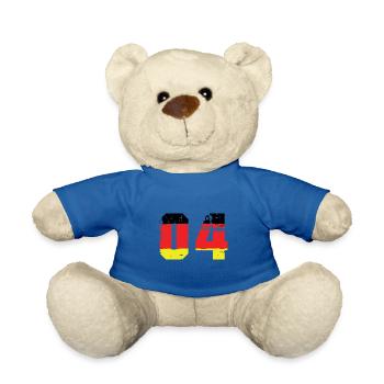 Maillot Allemagne numéro 4 - Nounours - bleu roi - Devant