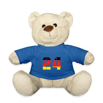 Maillot Allemagne numéro 24 - Nounours - bleu roi - Devant