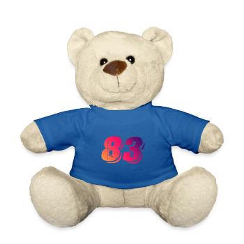83 Zahl Symbol - Teddy - Königsblau - Vorne