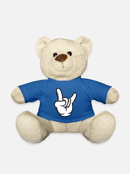 hand party symbol - Teddy - Königsblau