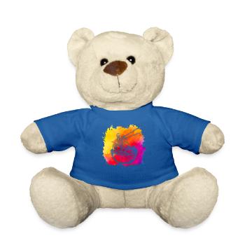 Ramen Retro - Teddy Bear - royal blue - Front