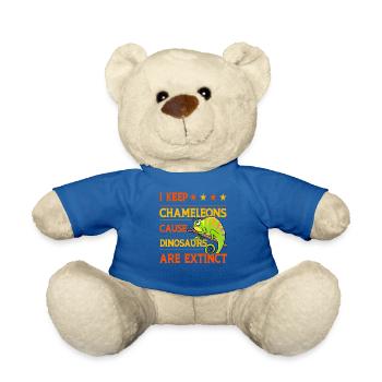 I keep Chameleons cause Dinosaurs are extinct - Teddy - Königsblau - Vorne