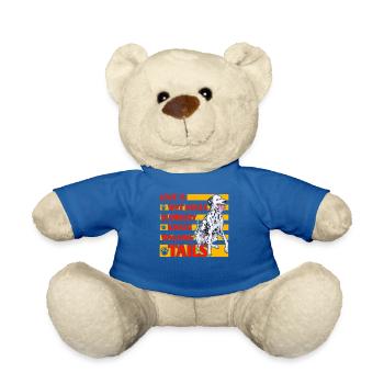 Love is wet noses slobbery kisses wagging tails - Teddy Bear - royal blue - Front