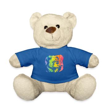 Englische Bulldogge Retro - Teddy - Königsblau - Vorne
