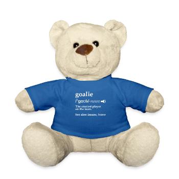 Heroic Ice Hockey Goalkeeper - Ice Hockey Goalkeeper - Teddy Bear - royal blue - Front