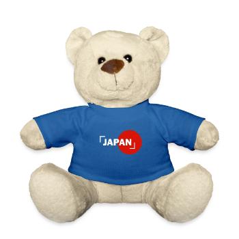 Drapeau modernisé du Japon - Drapeau du Japon - Nounours - bleu roi - Devant