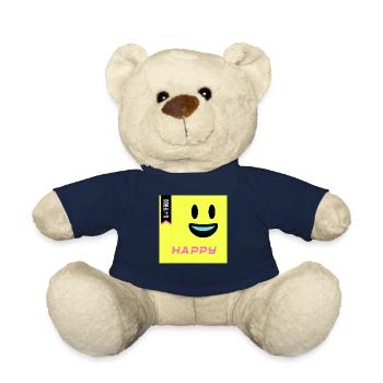 Journée Emoji 2022 - Emoji Happy - Design B - Nounours - bleu marine - Devant