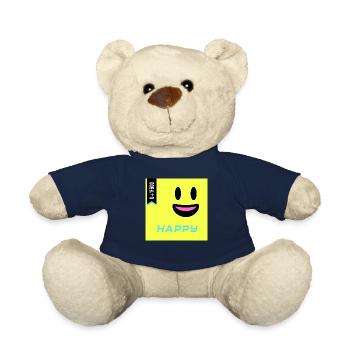 Journée Emoji 2022 - Emoji Happy - Design A - Nounours - bleu marine - Devant