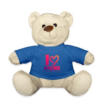 I love baking - Teddy Bear - royal blue - Front
