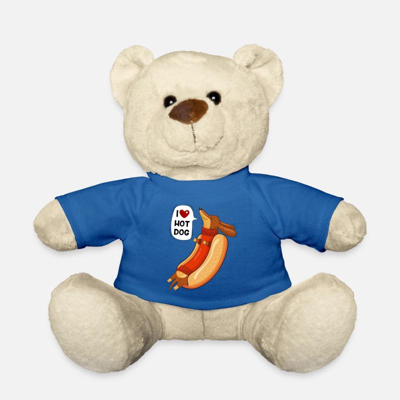 Hot Dog und Humor - Teddy - Königsblau