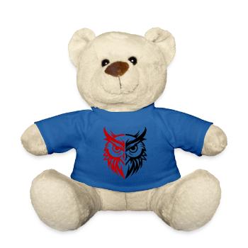 Owl Animal - Teddy Bear - royal blue - Front