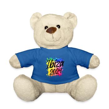 Ibiza 2024 Bunt Klecks - Teddy - Königsblau - Vorne