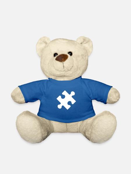 Puzzle Stueck - Teddy - Königsblau