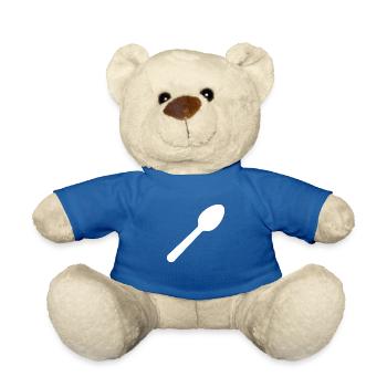 Spoon - Teddy Bear - royal blue - Front