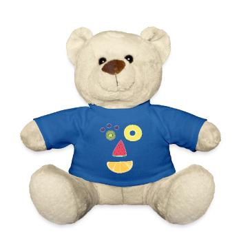 Fruit face - Teddy Bear - royal blue - Front