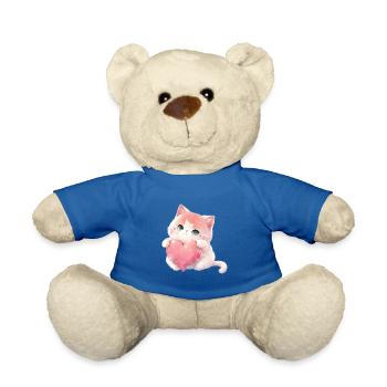 Teddy Bear Cuddly Toy Toy Sleep T-shirt - Nounours - bleu roi - Devant
