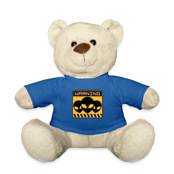 Avertissement Alien Design Shield - Nounours - bleu roi - Devant
