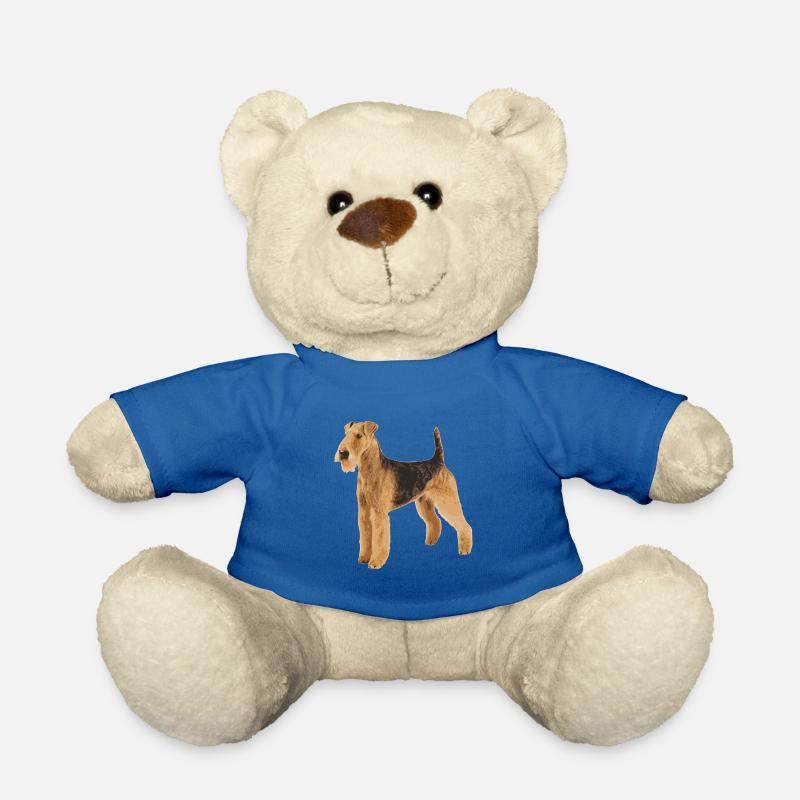 Airedale Terrier - Teddy Bear - royal blue