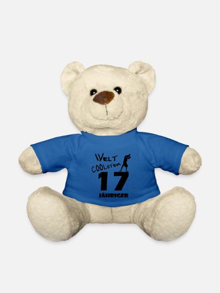 D00321 Welt coolster 17 jähriger Druckdatei - Teddy - Königsblau