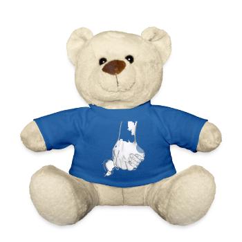 my children, my strength - Teddy Bear - royal blue - Front
