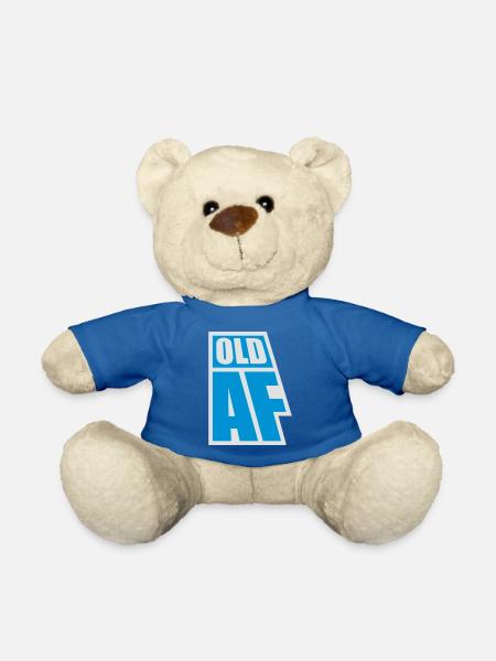 old AF Text Logo - Teddy - Königsblau