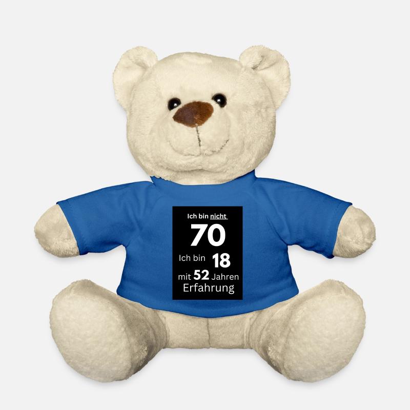 Ich bin nicht 70 - Teddy - Königsblau