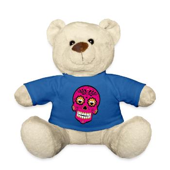 totenkopf - Teddy - Königsblau - Vorne