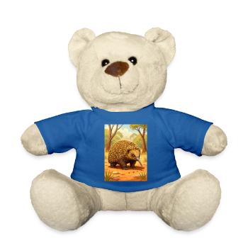 Echidna A spiny wanderer with ancient charm - Teddy Bear - royal blue - Front