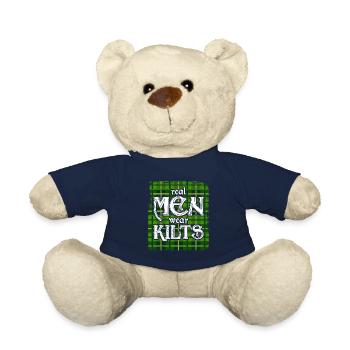 Kilt Männer Spruch Schottenrock - Teddy - French Navy - Vorne