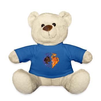 Firestar Fire Star TigerStar Tiger Star Cats - Teddy Bear - royal blue - Front