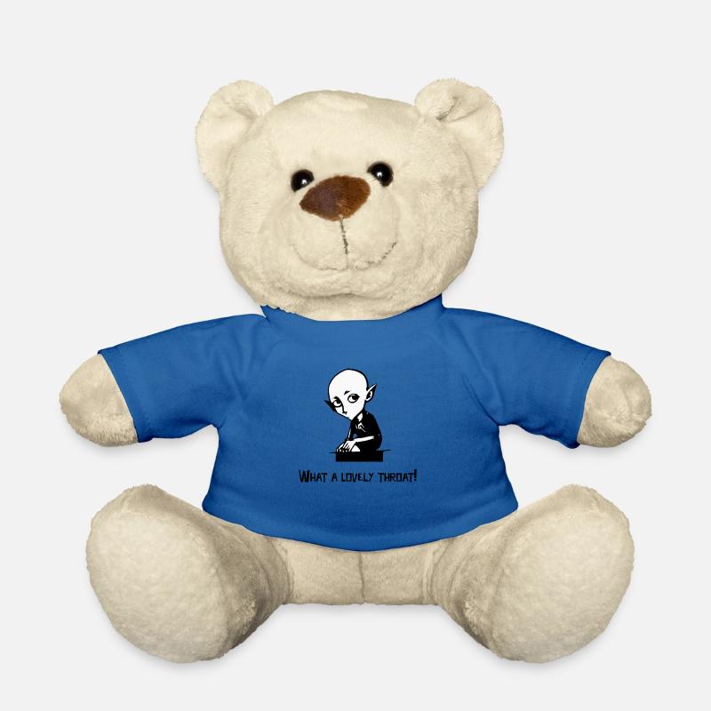 What A Lovely Throat! - Teddy Bear - royal blue