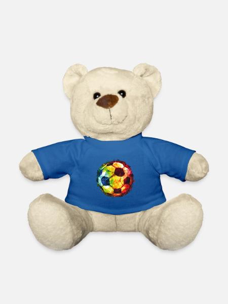 Fußball - Teddy - Königsblau