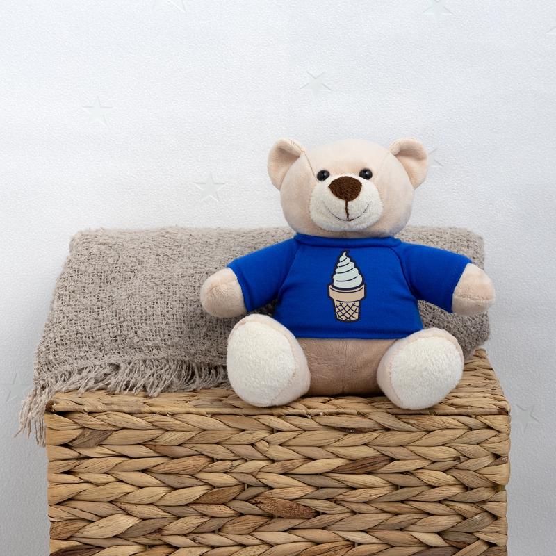 Soft Eis Creme mit Waffel Vanille Teddy