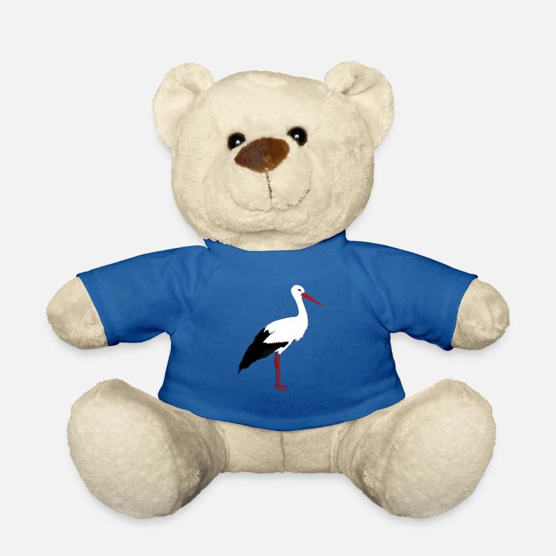 Stands de cigogne - Nounours - bleu roi
