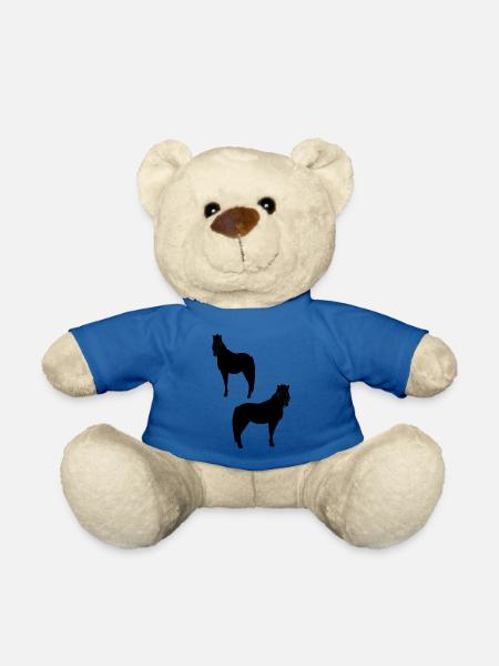 Haflinger in Schwarz - Teddy - Königsblau