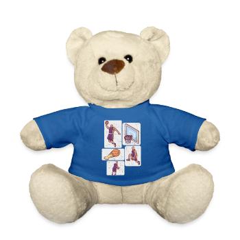 Basketball Player Ball Basketball Player Basketball - Teddy Bear - royal blue - Front