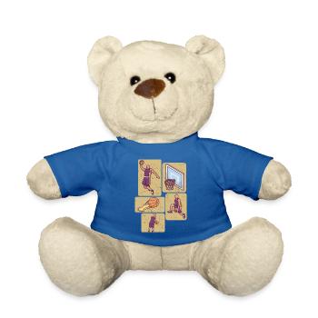 Basketball Player Ball Basketball Player Basketball - Teddy Bear - royal blue - Front