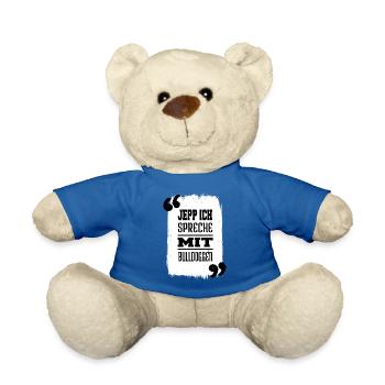 geschenkidee dogge statement bachhund schäferhund - Teddy - Königsblau - Vorne