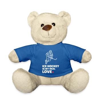 Ich Liebe Eishockey - Teddy - Königsblau - Vorne