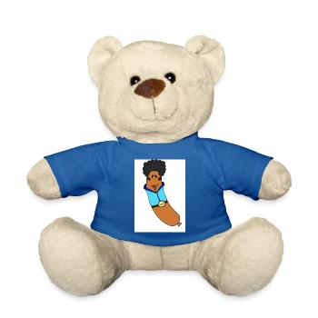 Frank, the funky, sassy sausage - Teddy - Königsblau - Vorne