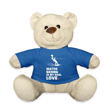 I love water skiing - Teddy Bear - royal blue - Front