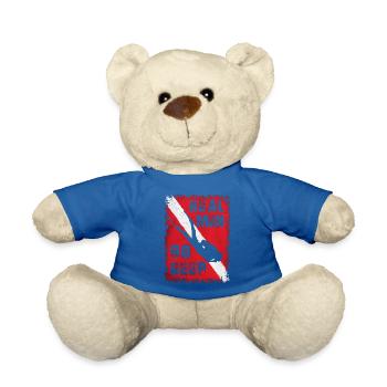 23F 0324 bk - Teddy Bear - royal blue - Front