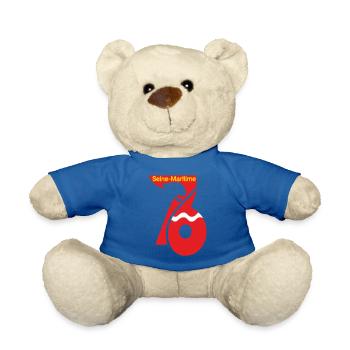 Seine-Maritime - Teddy Bear - royal blue - Front