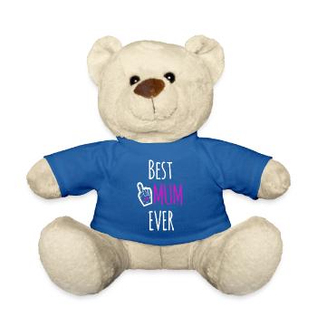 BEST MUM EVER - Teddy - Königsblau - Vorne