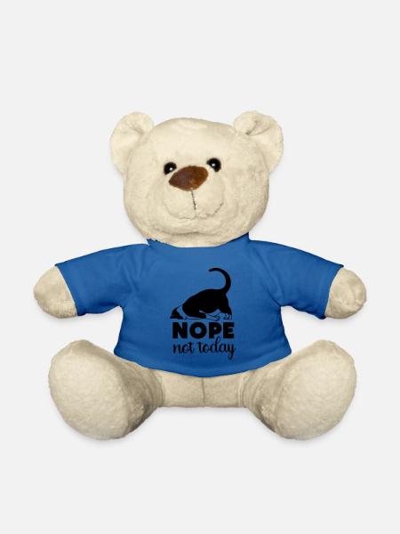 nö, heute nicht - Teddy - Königsblau