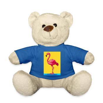 Flamingo - Teddy - Königsblau - Vorne