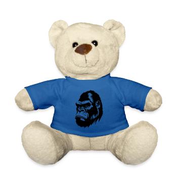 Gorilla Symbol Silhouette - Teddy - Königsblau - Vorne